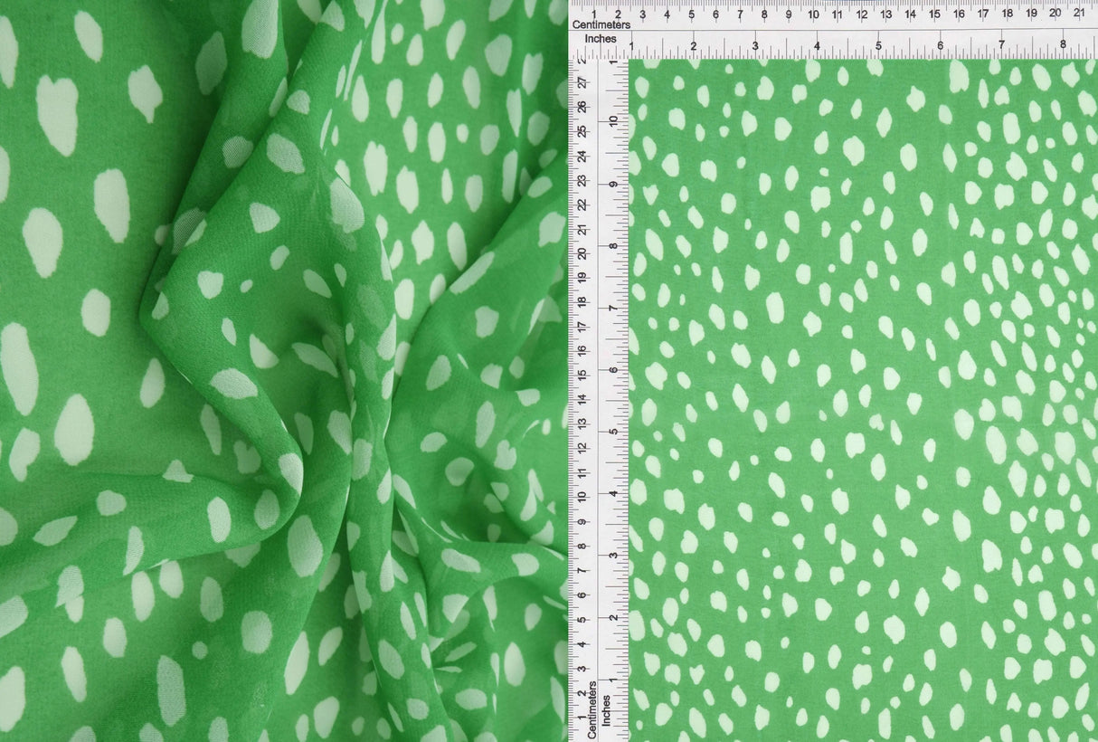 Lightweight Animal Print Cotton Chiffon 70GSM, 57/58'' Wide