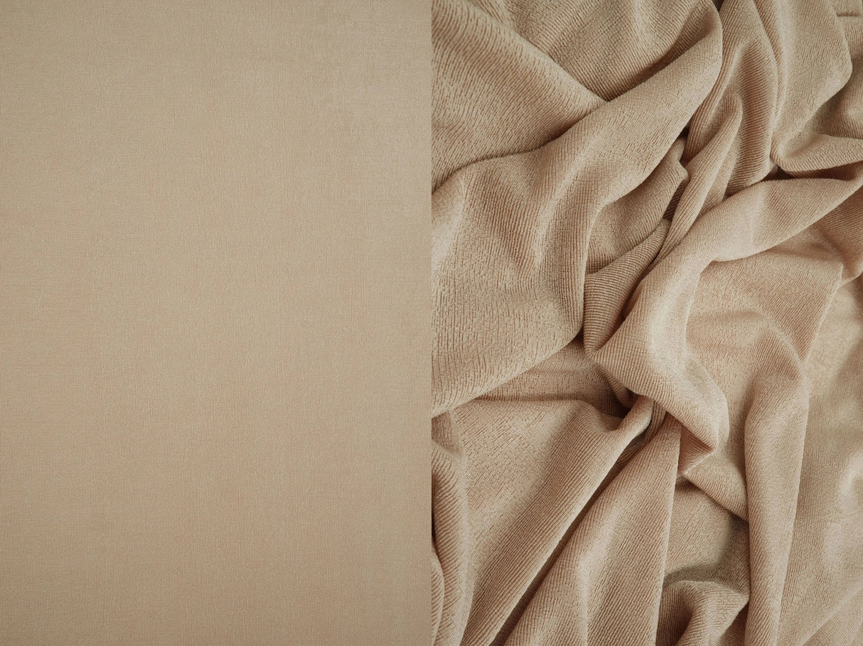 1 Yard Slinky Rib 1x1 Solid Knit Fabric 240 GSM, 52/54''  Wide Polyester Spandex Blend