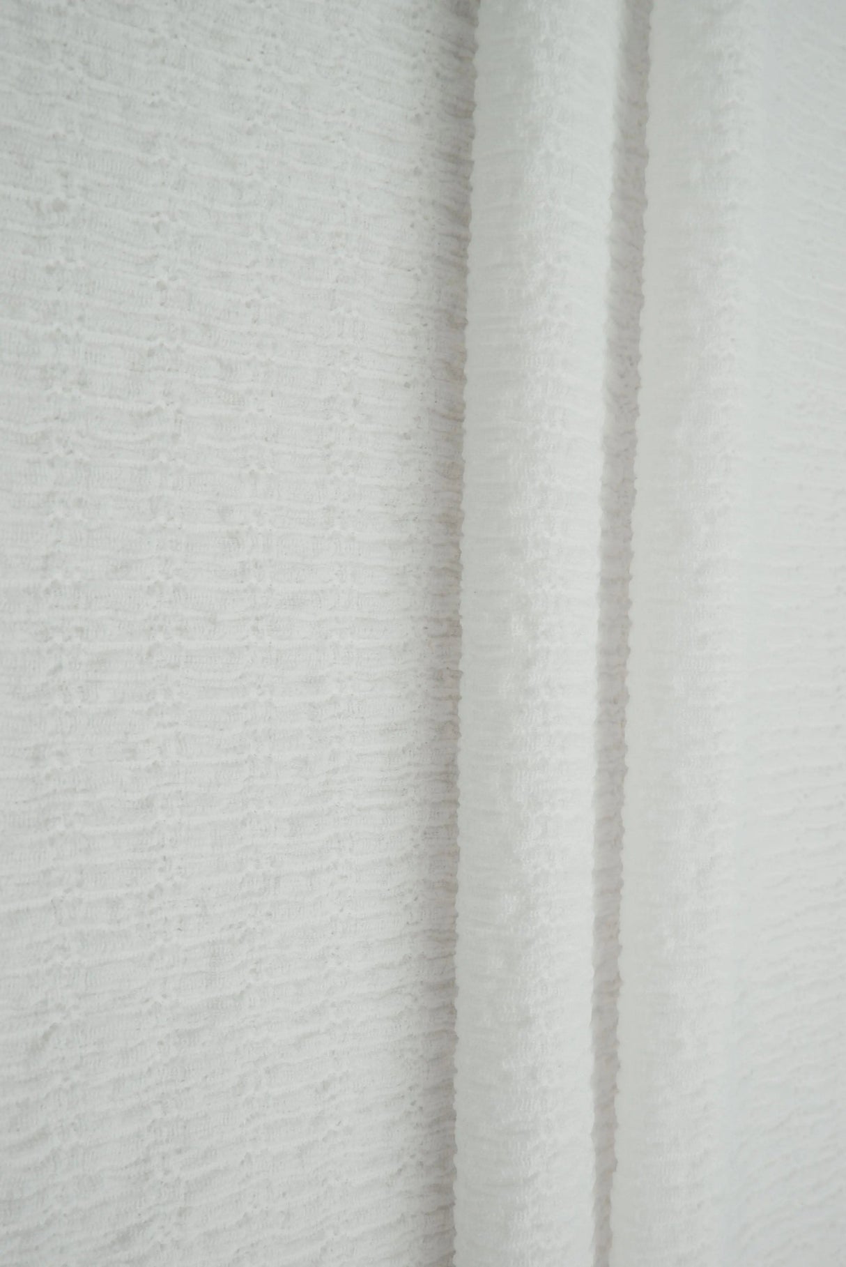 Solid Crinkle Jersey Fabric Stretch Polyester Knit, 58/60" Wide