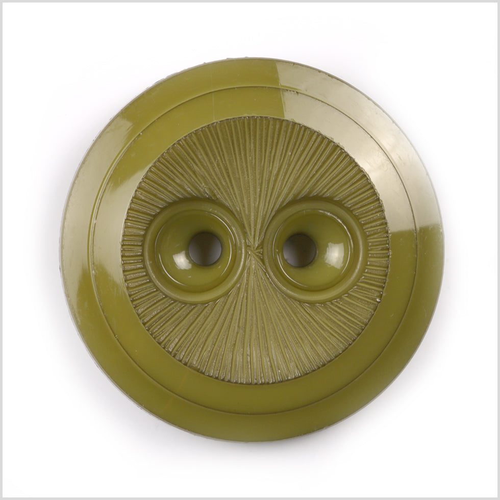 Green Plastic Button - 54L/34mm