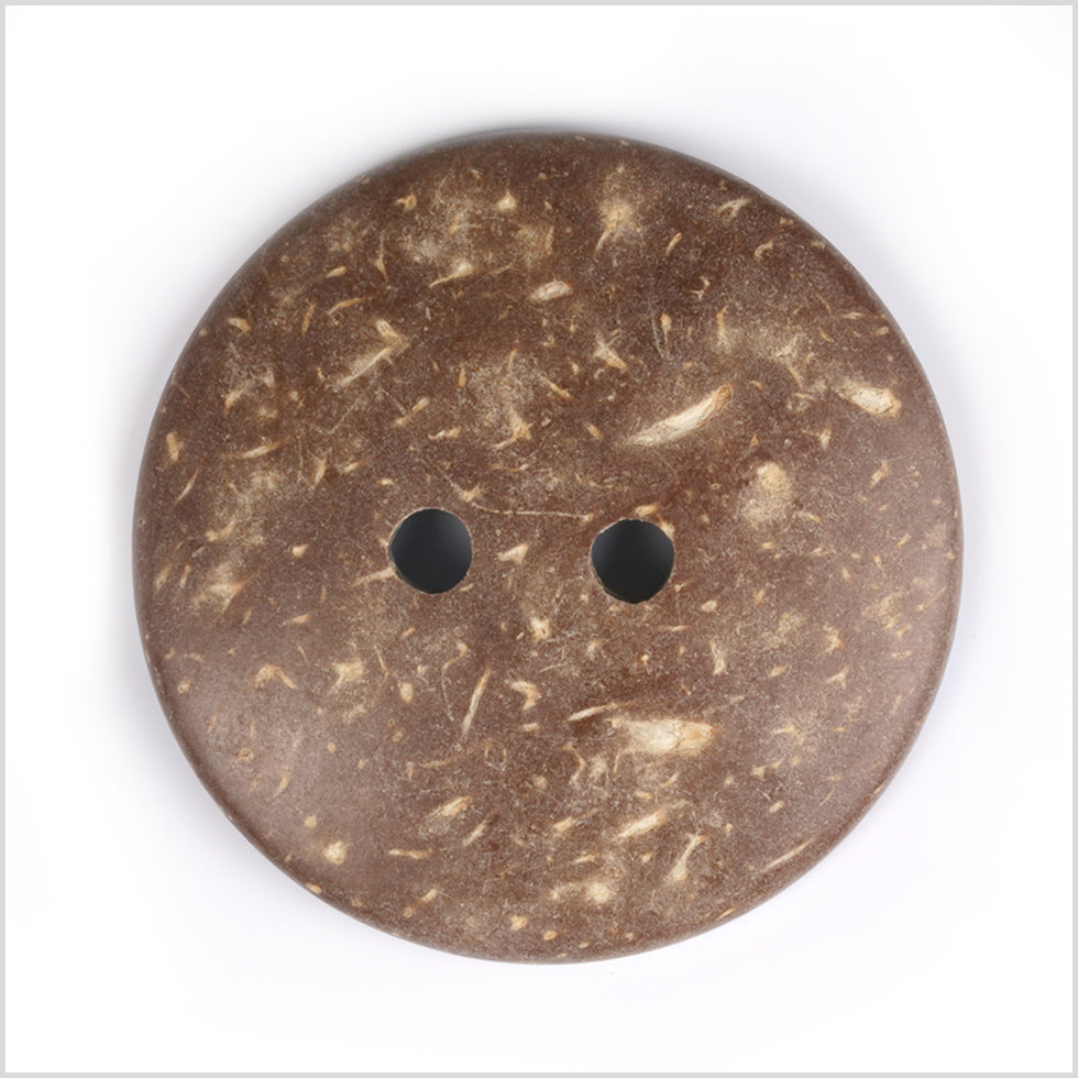 Orange 2-Hole Coconut Button - 64L/40.5mm