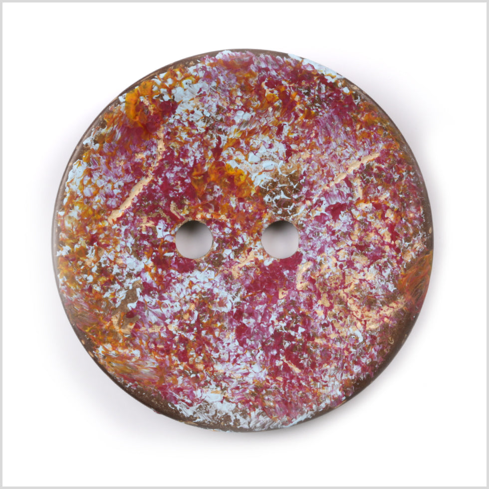 Multicolor 2-Hole Coconut Button - 80L/50.8mm