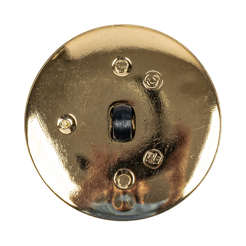 Navy/Gold Rhinestone Button - 54L/34mm