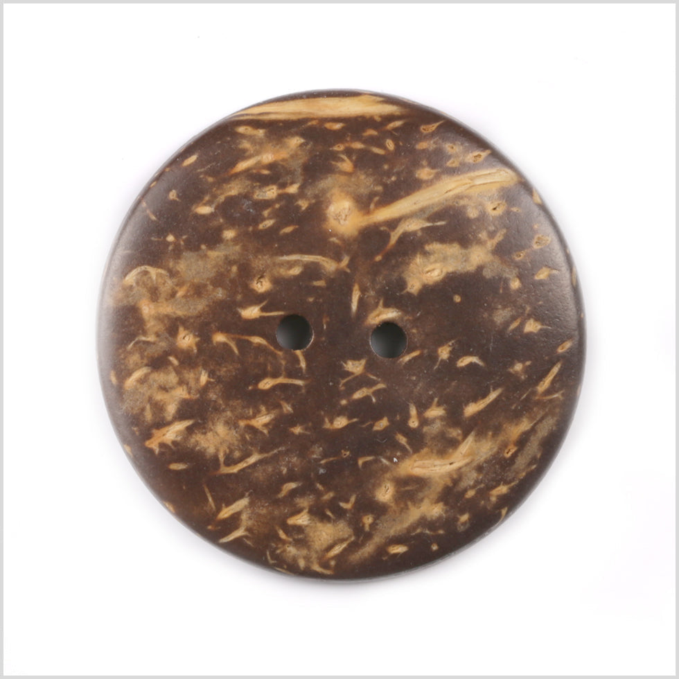 Floral Coconut Button - 28L/18mm
