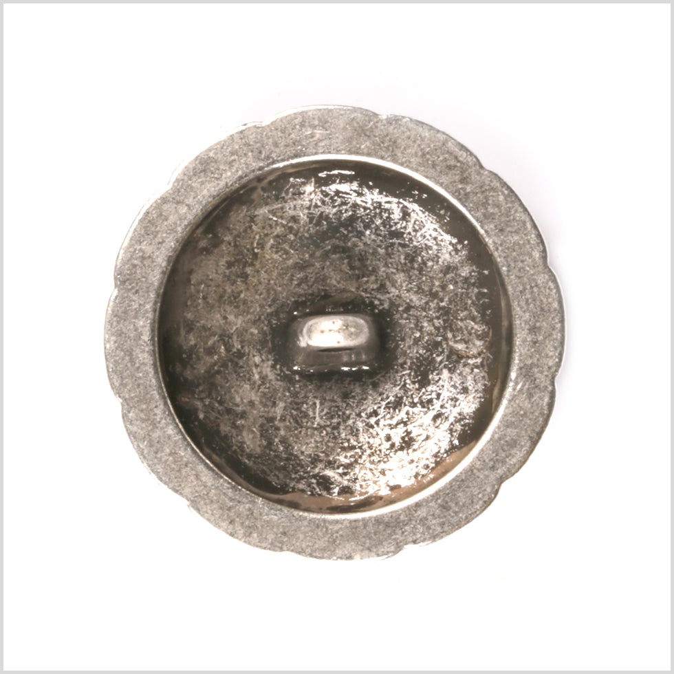 Beige and Black Metal Blazer Crest Button - 24L/15mm
