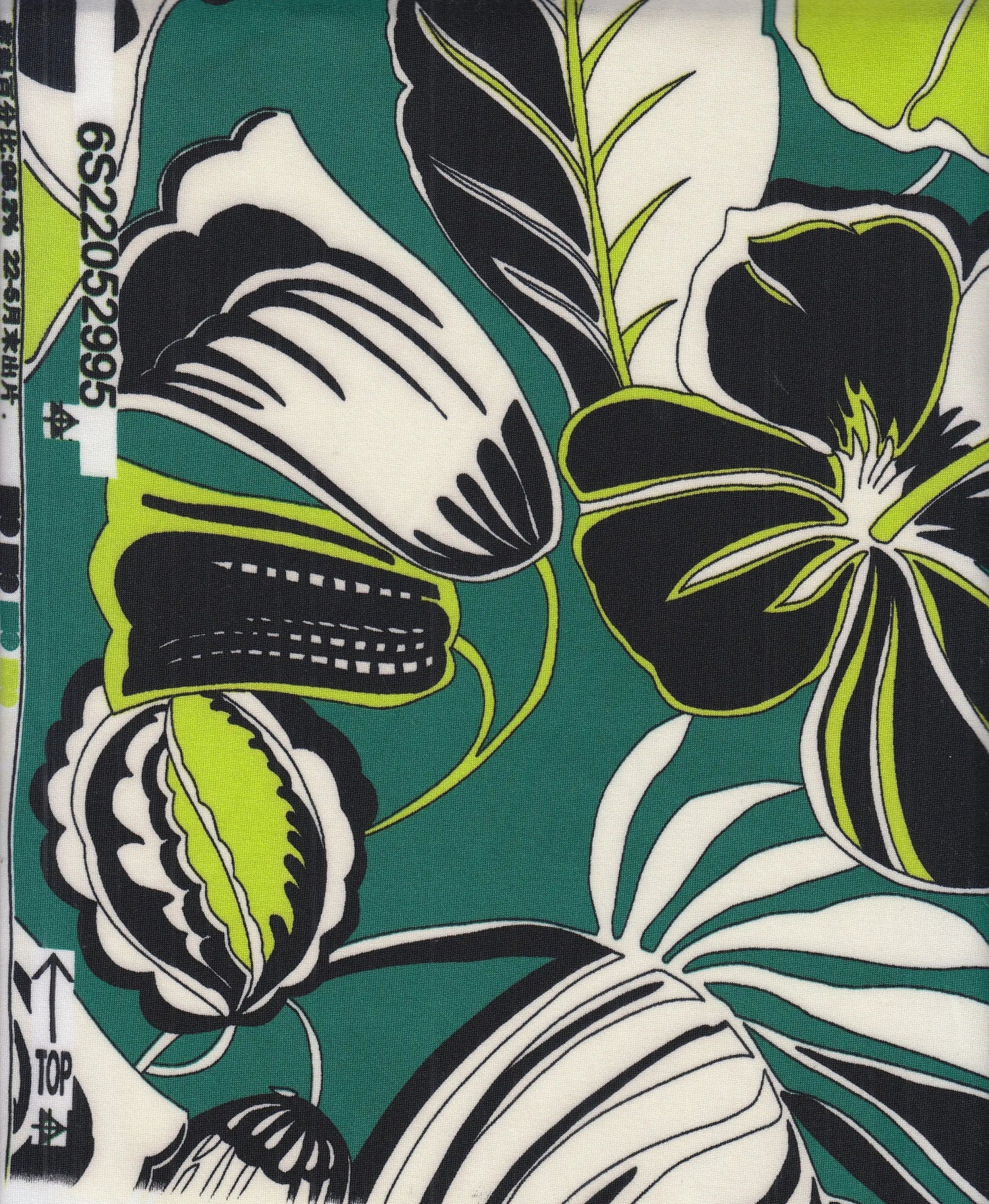 1 Yard Floral DTY Brushed Knit Fabric Soft Stretch 58 Inches Wide