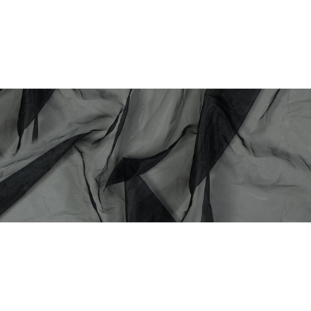 2-Ply Polyester Organza - Black - Zelda Collection