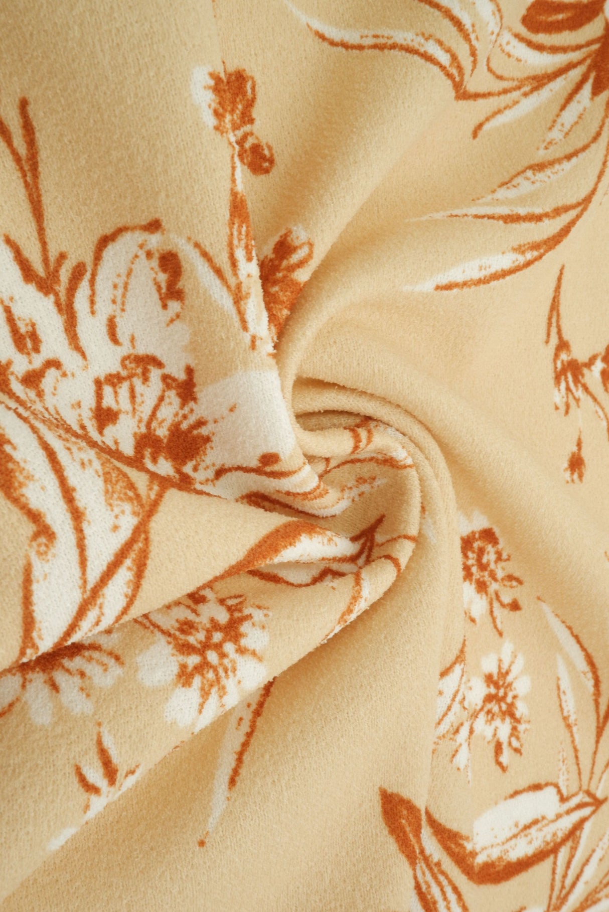 Floral Techno Crepe Stretch Knit Fabric