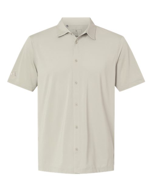 Adidas Men's Full Button Down Short Sleeve Shirt