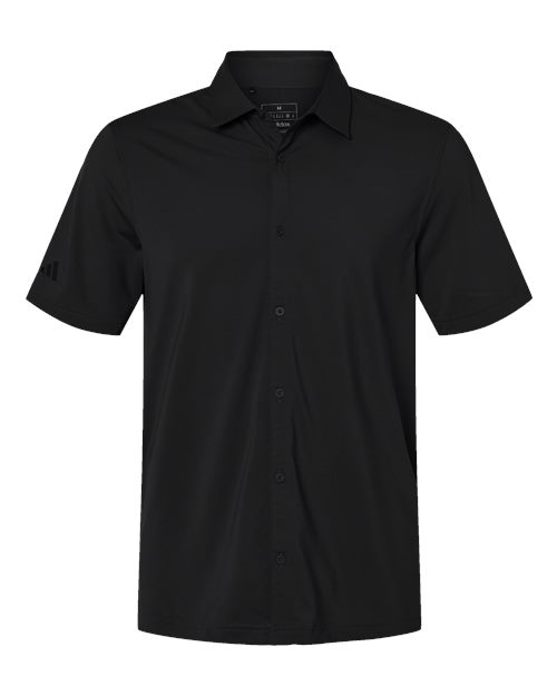 Adidas Men's Full Button Down Short Sleeve Shirt
