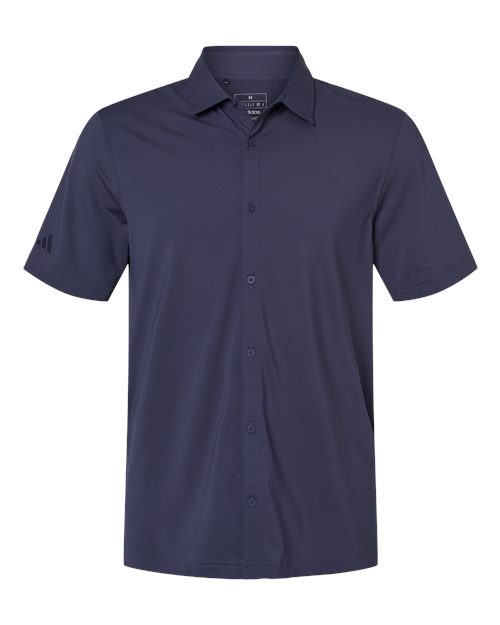 Adidas Men's Full Button Down Short Sleeve Shirt