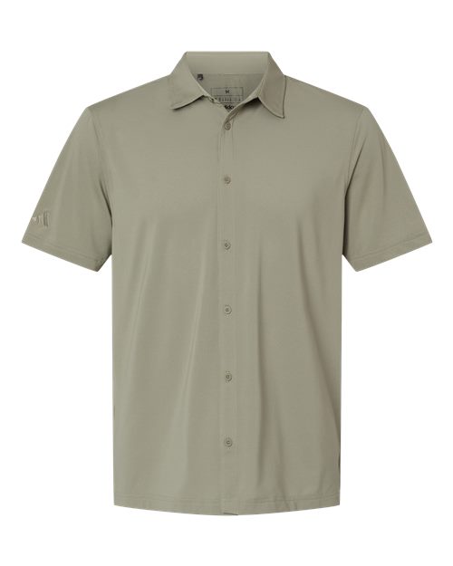Adidas Men's Full Button Down Short Sleeve Shirt