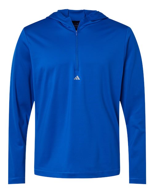 Adidas Men's Lightweight Quarter-Zip Hooded Pullover