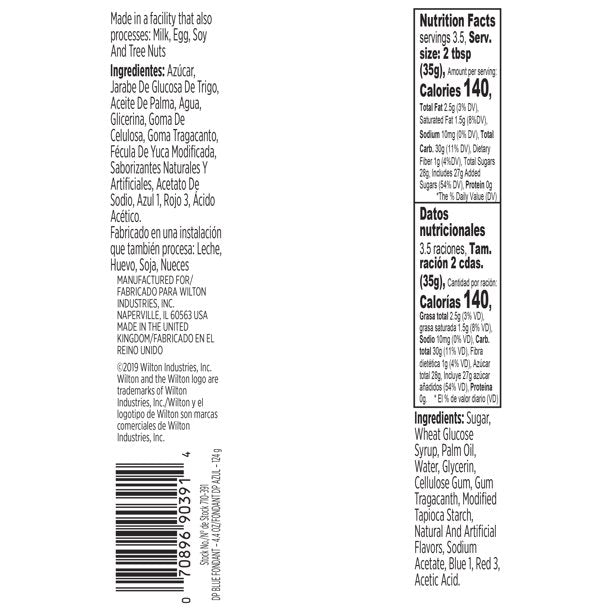 Wilton Blue Ready-to-Use Fondant – 4.4 oz.