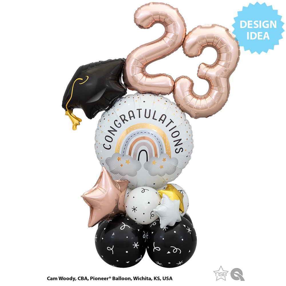 Latex Balloons 11 Inch Stars & Confetti