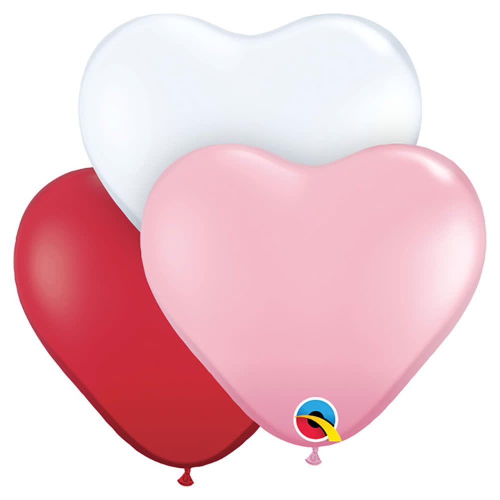 Heart Latex Balloons 11 Inch Sweetheart Assortment