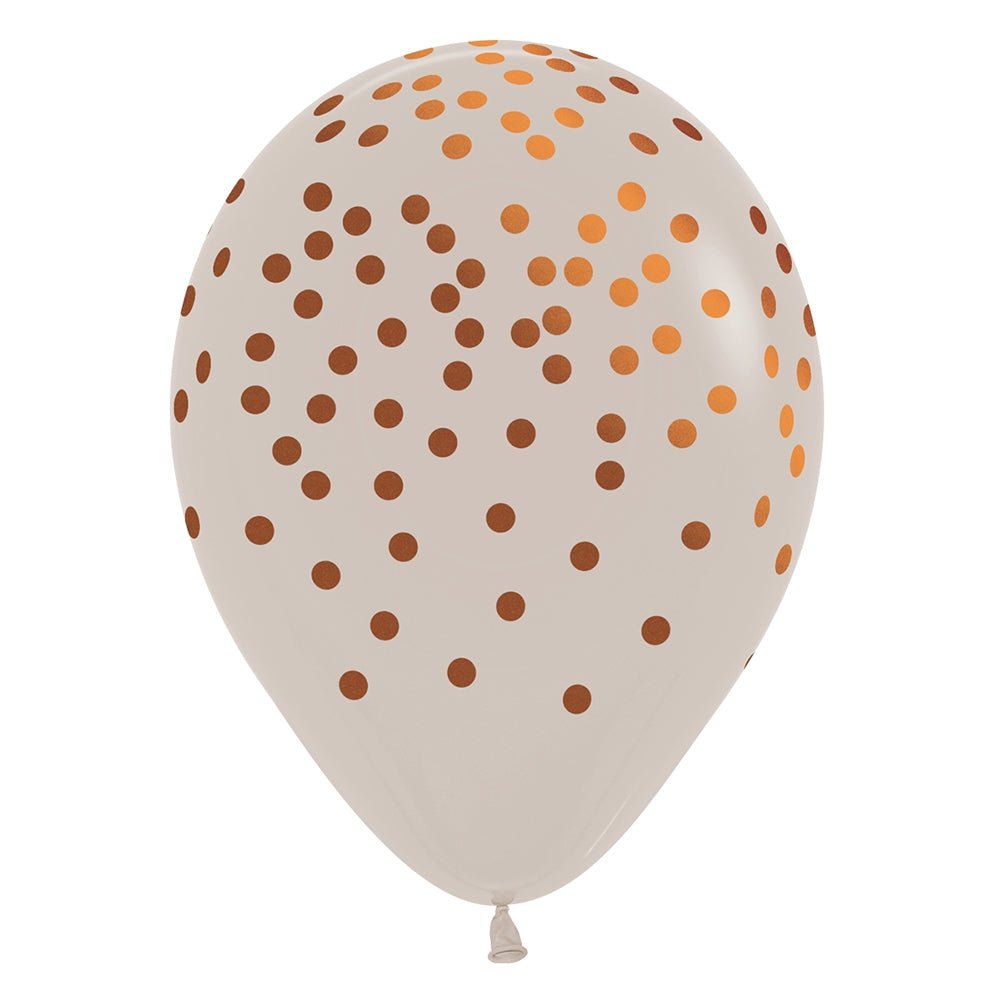 Latex Balloons Copper Confetti 11 Inch