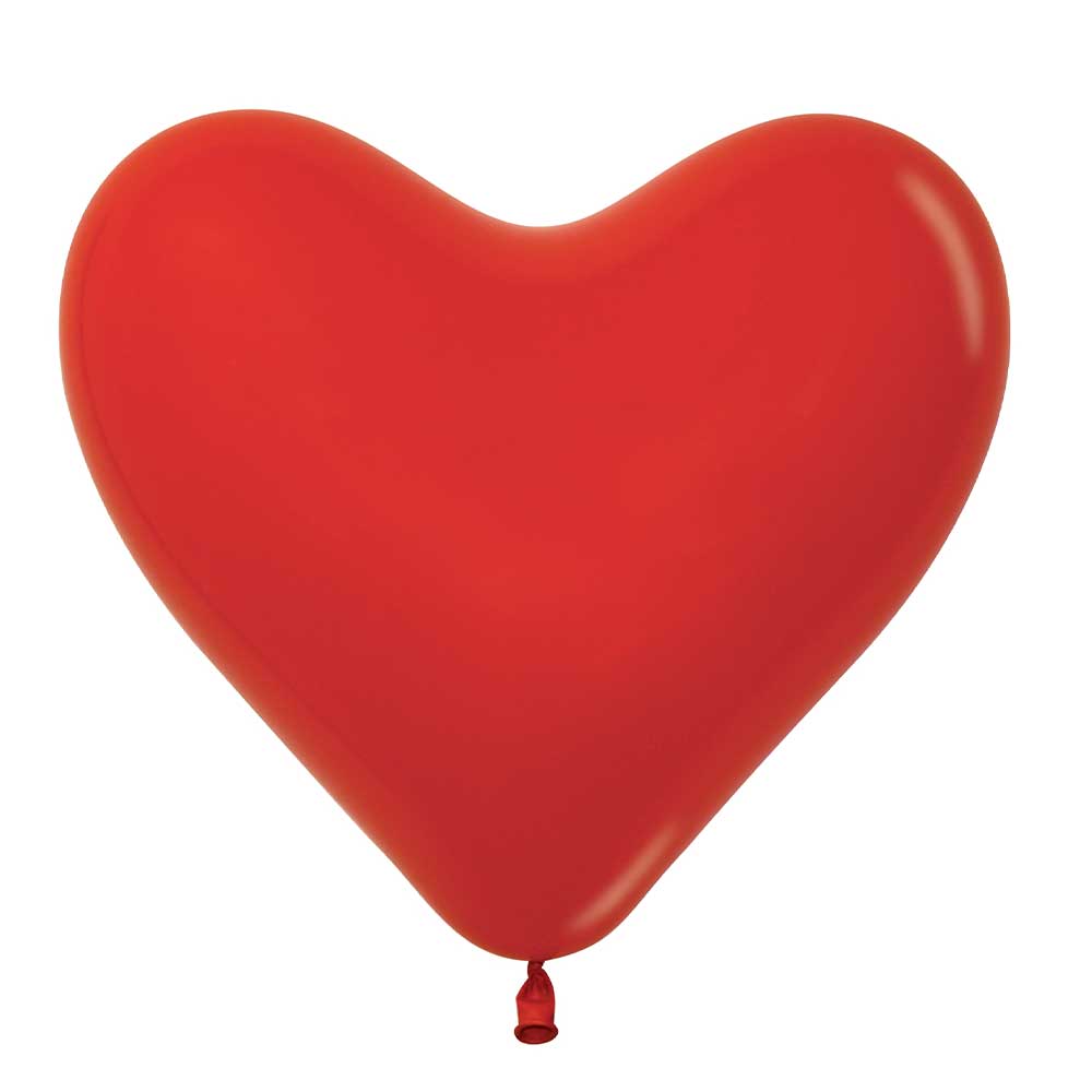 Latex Balloons 11 Inch Sempertex Hearts Fashion Red