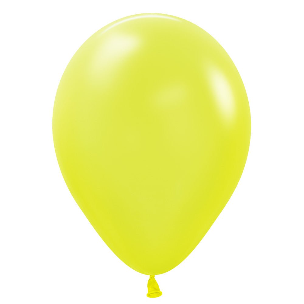 Latex Balloons Neon Yellow 11 Inch