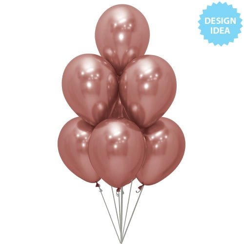 Latex Balloons 11 Inch Sempertex Reflex Rose Gold