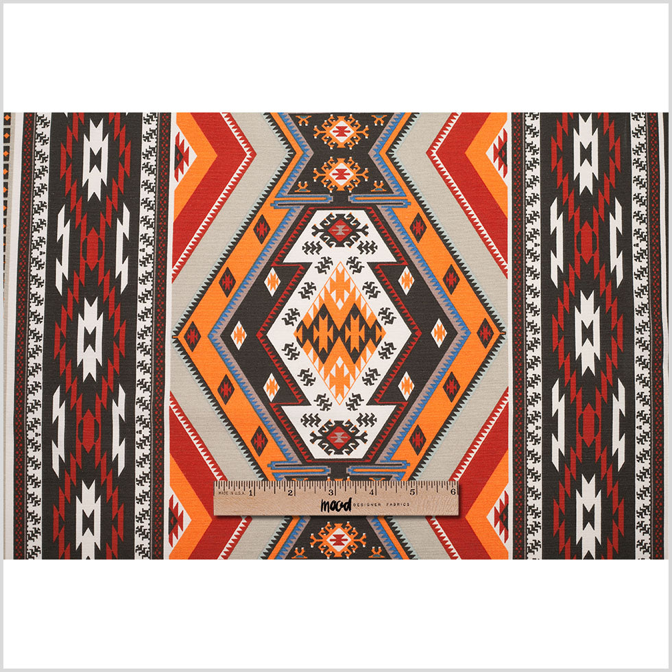 Spanish Multicolor Geometric Cotton-Polyester Print