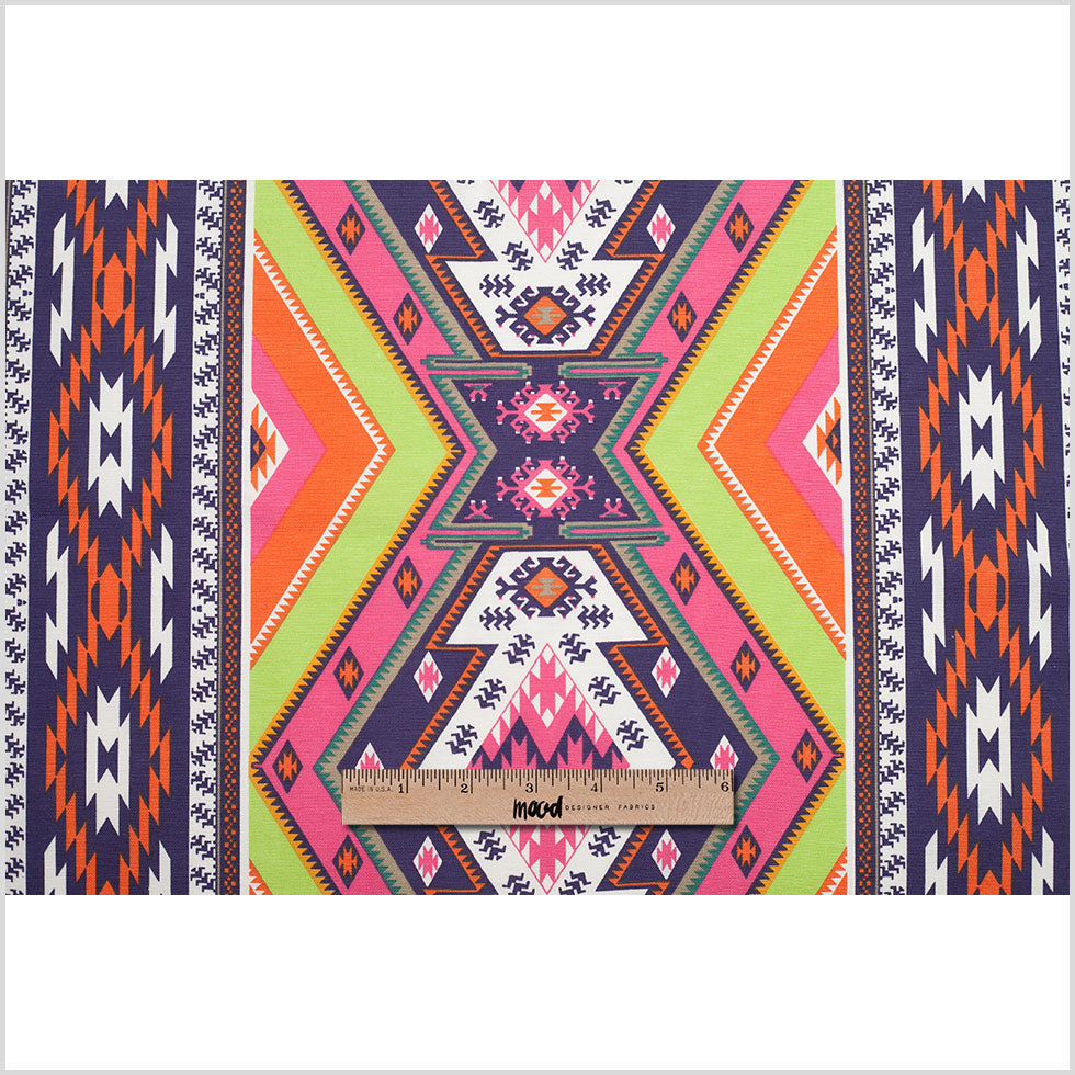 Spanish Multicolor Geometric Cotton-Polyester Print