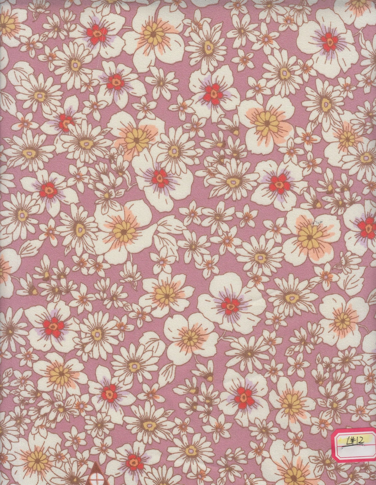 Cey Ditsy Floral Print Fabric 1 Yard Soft Lightweight Drapey 58/59" Wide