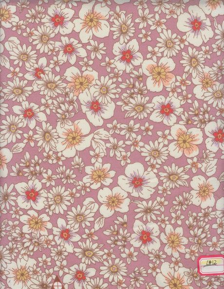 Cey Ditsy Floral Print Fabric 1 Yard Soft Lightweight Drapey 58/59" Wide