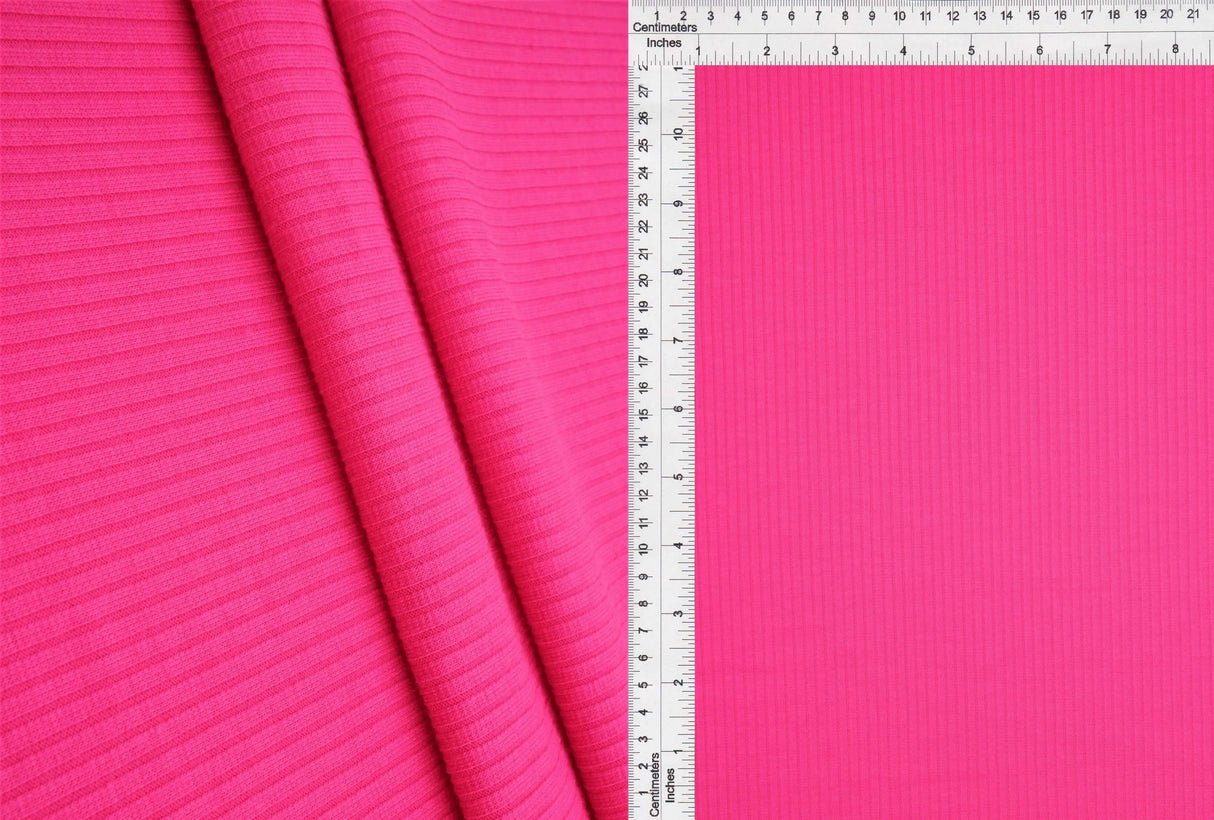 Soft 4x2 Rib Solid Knit Fabric Rayon Blend, 52/54'' for Apparel & Crafts