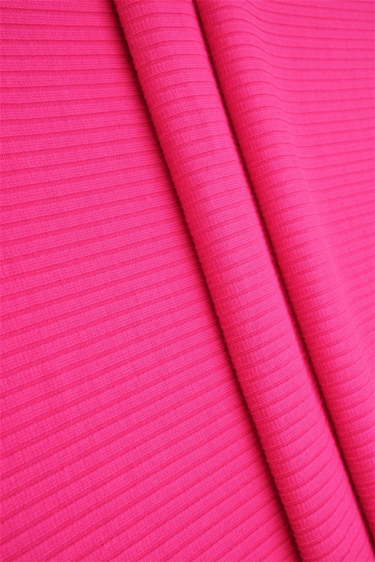 Rib Solid Stretch Knit Fabric
