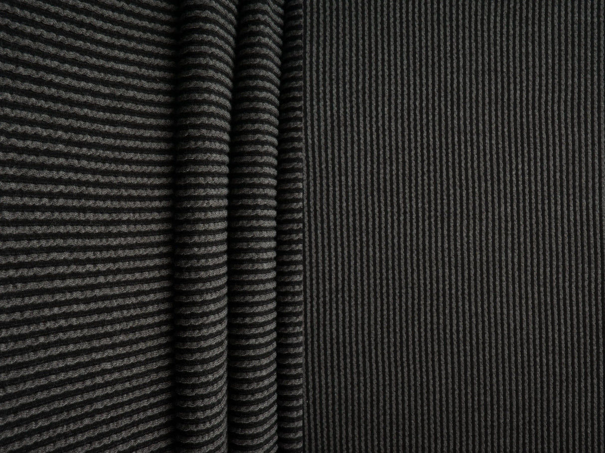 Knit Jacquard Rib Fabric 1 Yard Soft Stretch Textured Knit 52" Wide