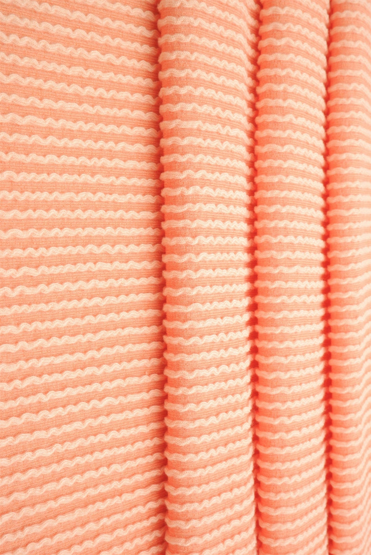 Jacquard Double Knit Rib Stretch Fabric