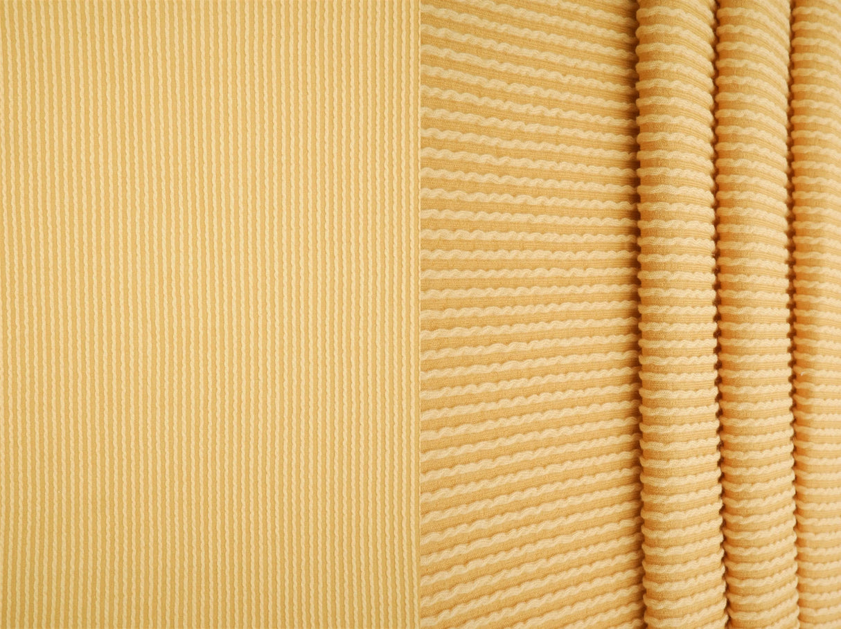 Knit Jacquard Rib Fabric 1 Yard Soft Stretch Textured Knit 52" Wide