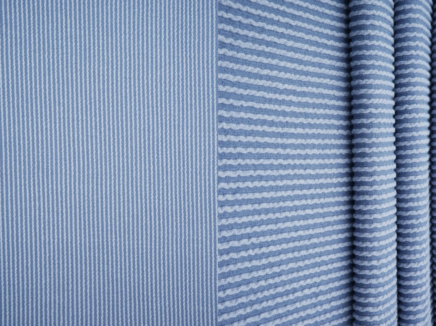 Knit Jacquard Rib Fabric 1 Yard Soft Stretch Textured Knit 52" Wide