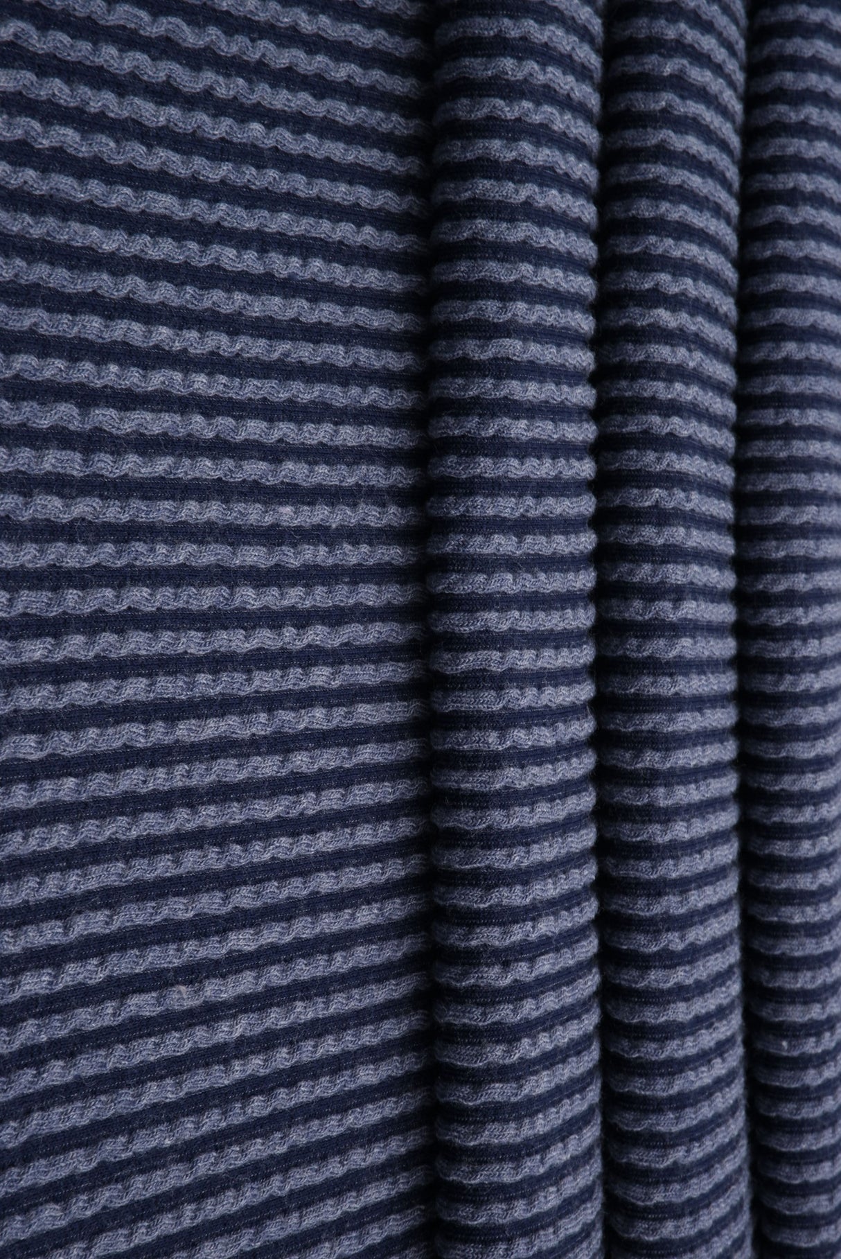 Jacquard Double Knit Rib Stretch Fabric