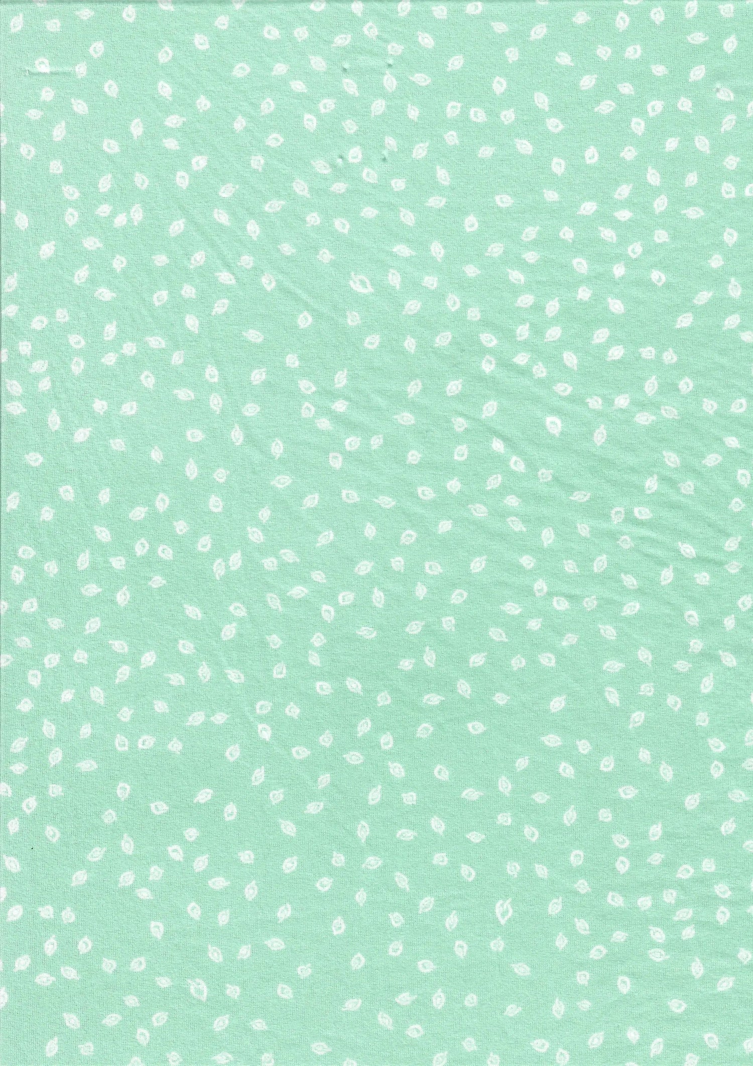 Tropical Leaf Geo Brushed DTY Knit Fabric Soft Stretch 58/59" Wide