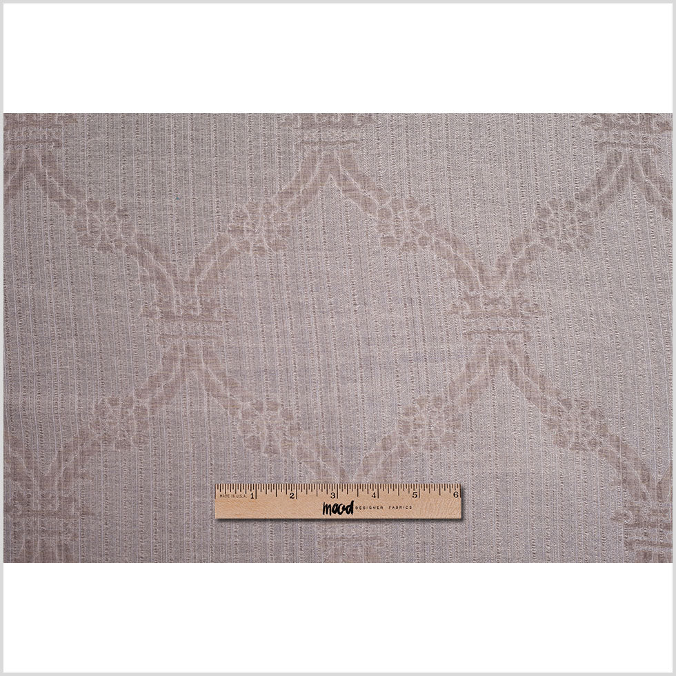 Metallic Beige Sheer Polyester Woven