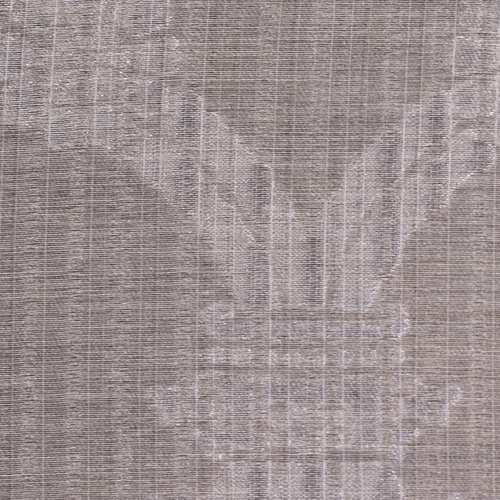 Metallic Beige/Silver Sheer Polyester Woven