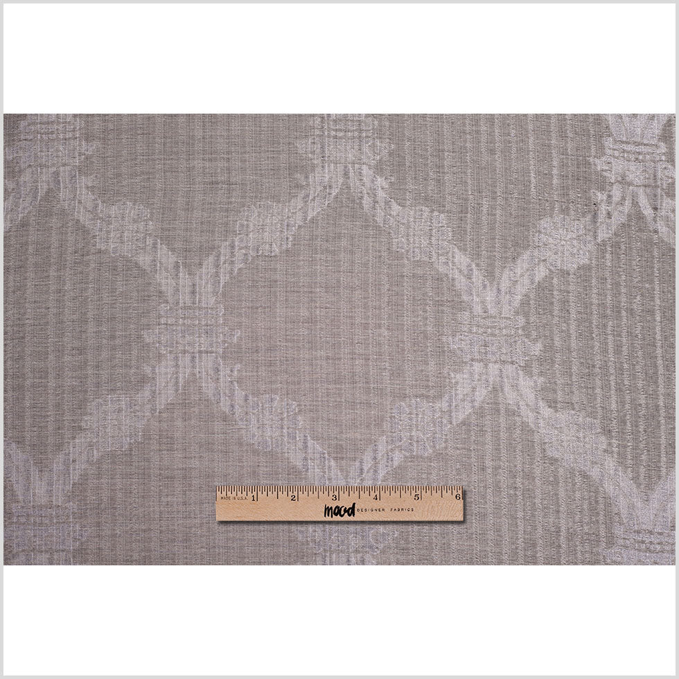 Metallic Beige/Silver Sheer Polyester Woven