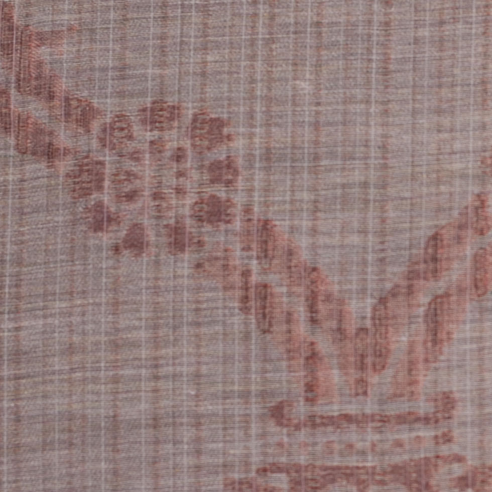 Metallic Rust Sheer Polyester Woven