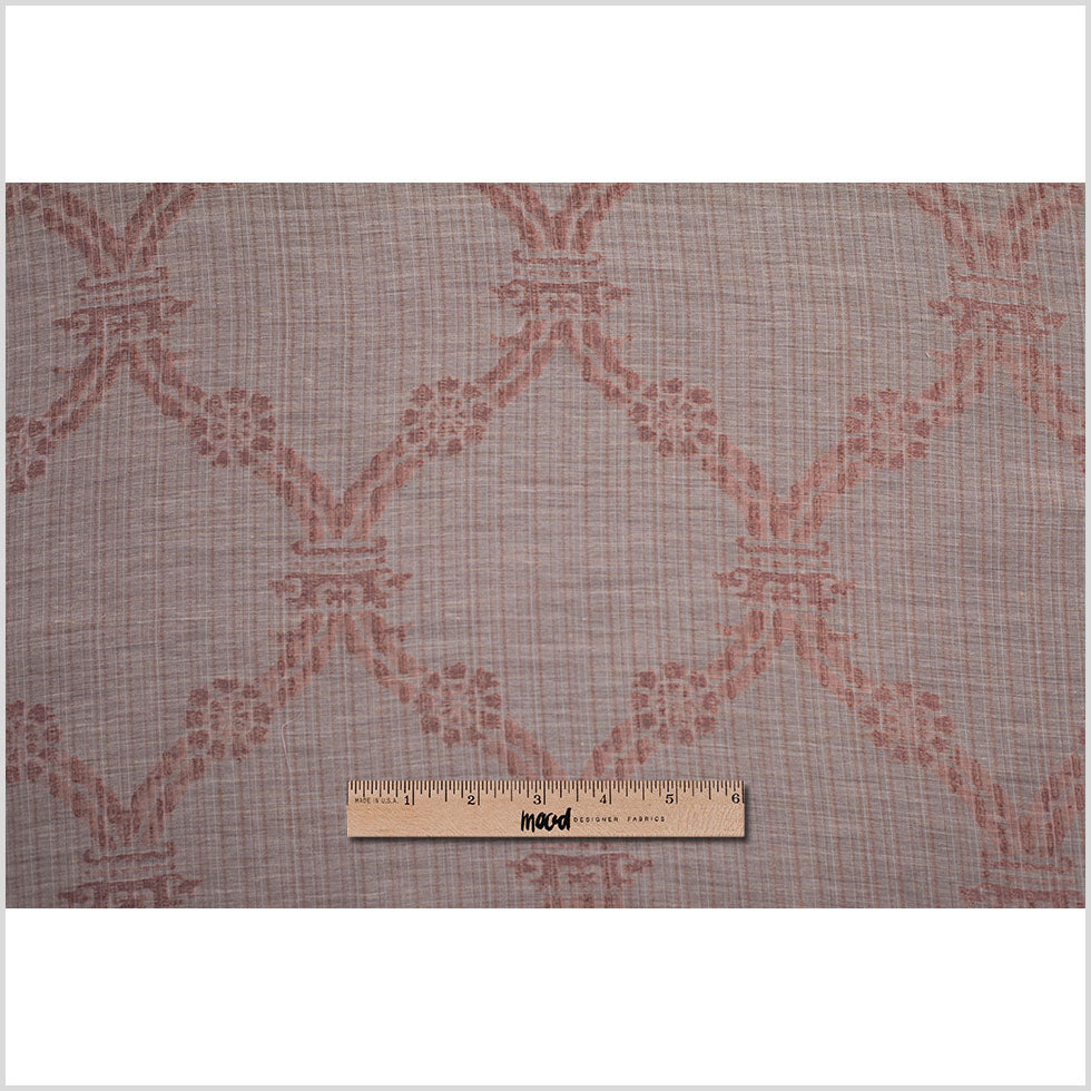 Metallic Rust Sheer Polyester Woven