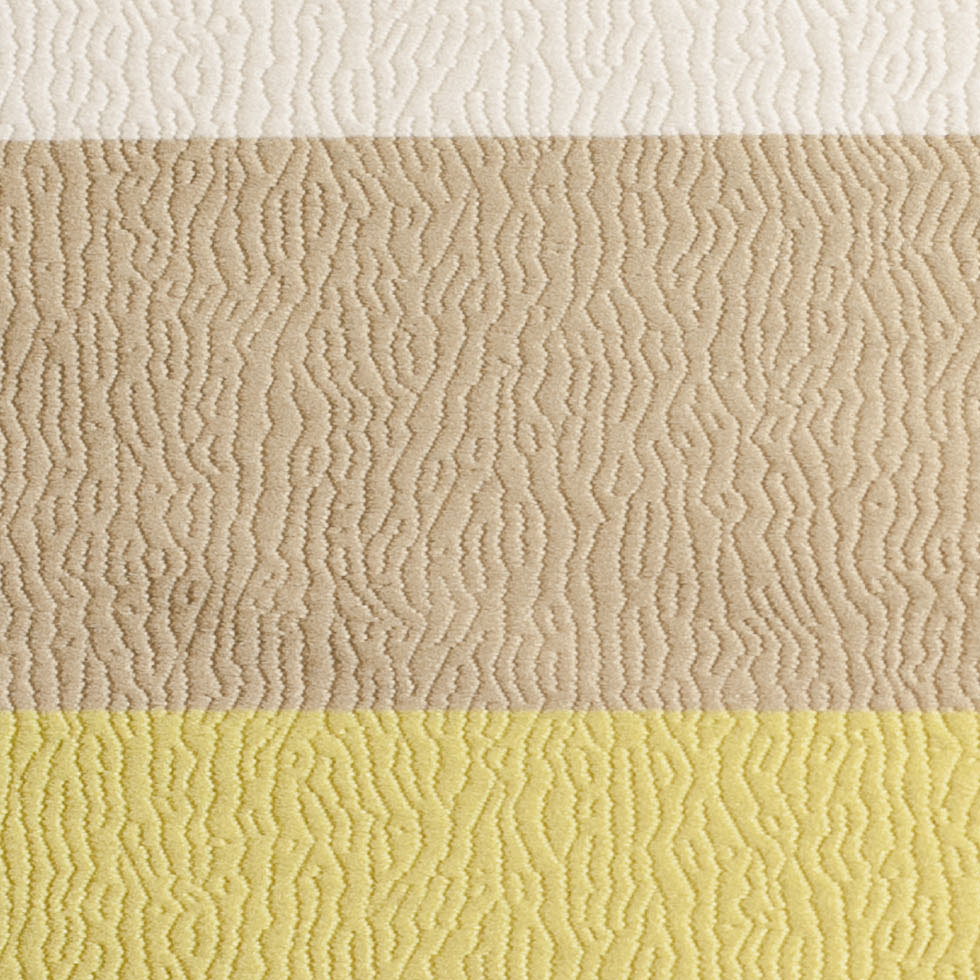 Lime Striped Polyester Brocade
