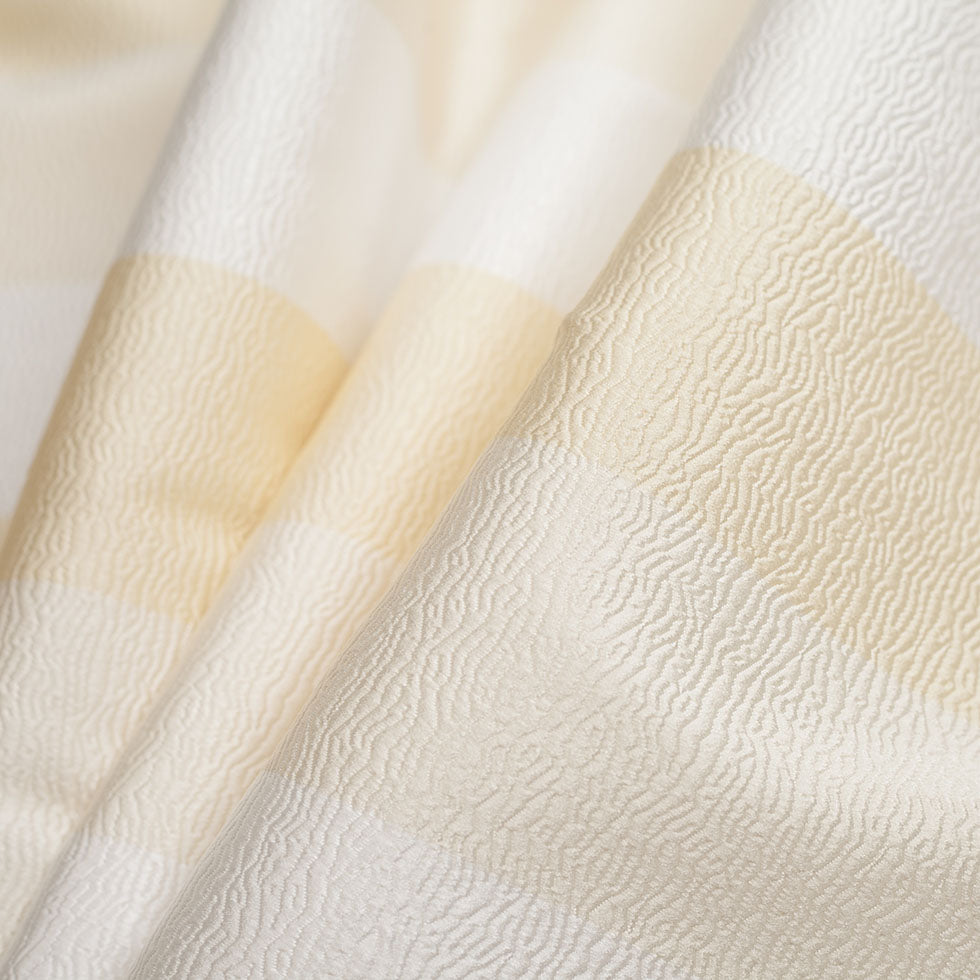 Snow Striped Polyester Brocade