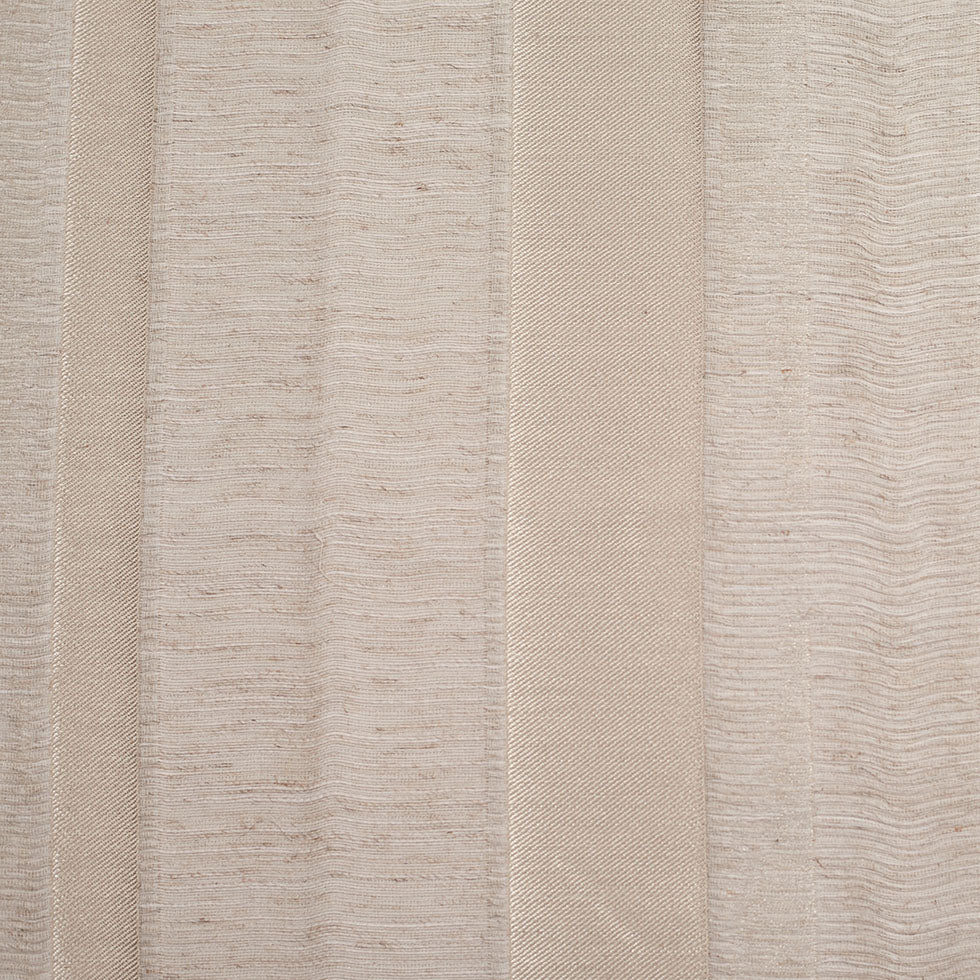 Gold/Linen Stiped Polyester Woven