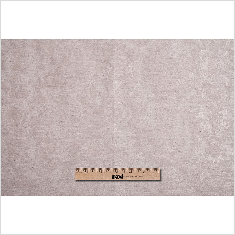 Metallic Gold/Linen Damask Polyester Woven