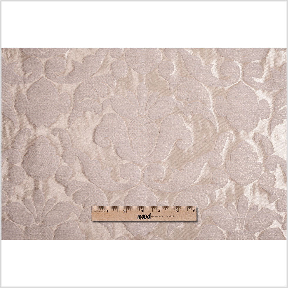 Metallic Gold Damask Polyester Brocade