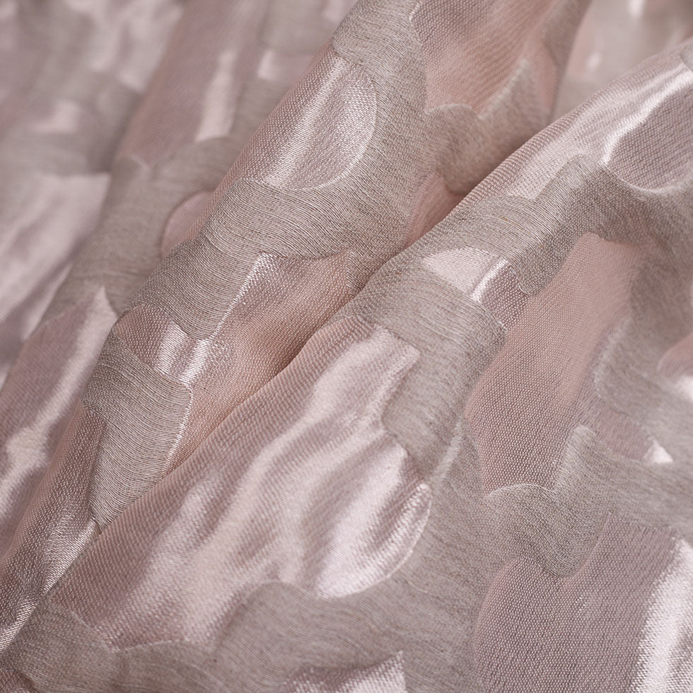 Metallic Pink Morocan Polyester Brocade