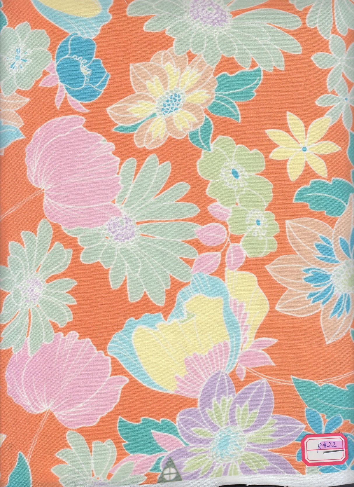 Floral Printed Cey Fabric