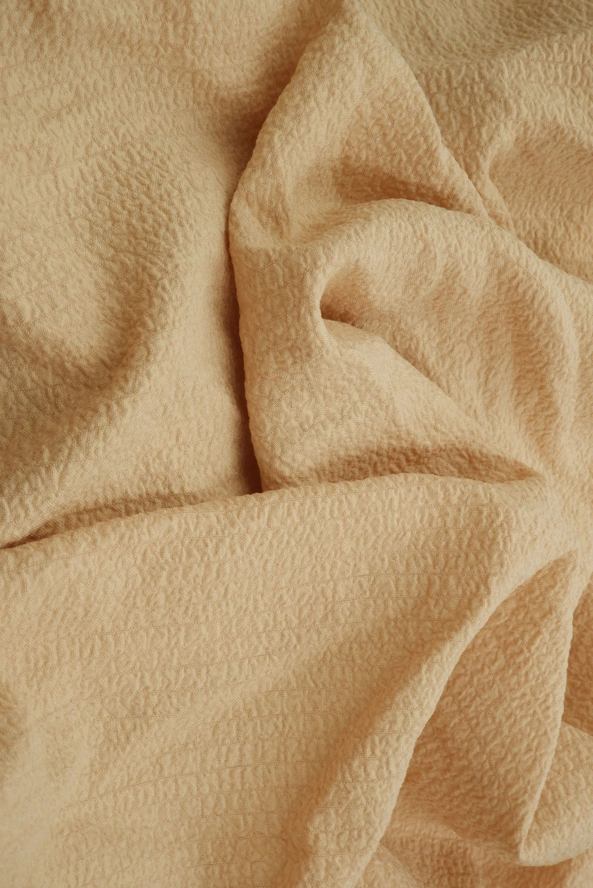 1 Yard Solid Popcorn Woven Fabric, 56/57? Wide Polyester Spandex Blend