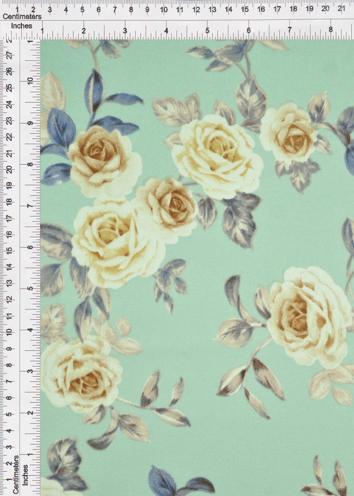 1 Yard Cey Flower Print Fabric, 58/59'' Wide 100% Polyester